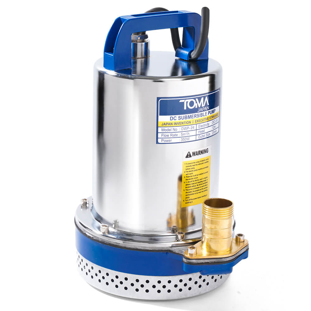 ปั๊มจุ่มโซล่าเซลล์ TOMA JAPAN รุ่น DWP-24 ขนาด 1 นิ้ว 24V 350W_1